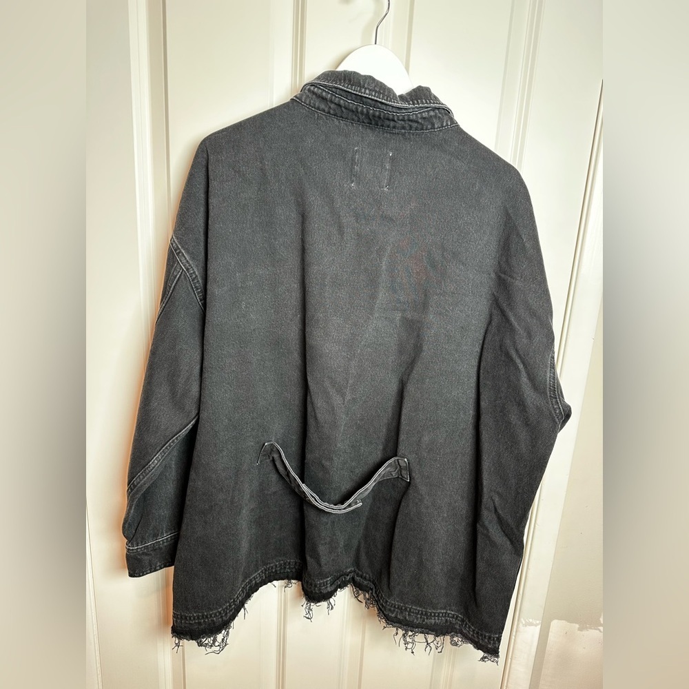 Zara Charcoal Button-Up Shirt - Picture 2 of 7